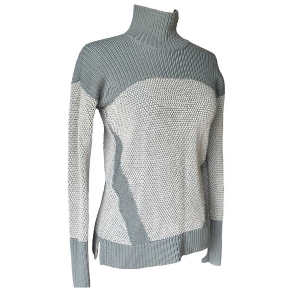 Lululemon Knit Pullover Sweater Heathered Gray Long Sleeve Wool Top Size 4 - Picture 1 of 7